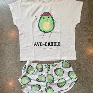 Avacado shirt and short set - Brand NEW